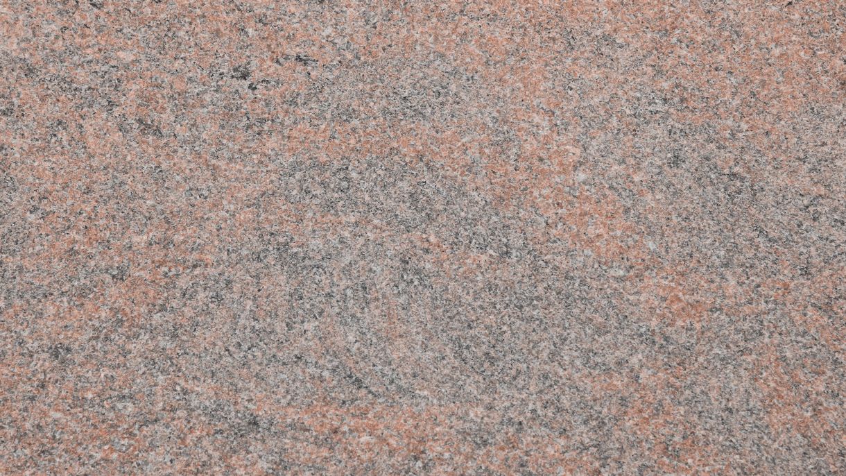 Oberfläche Granit Multicolor geflammt in Nahaufnahme