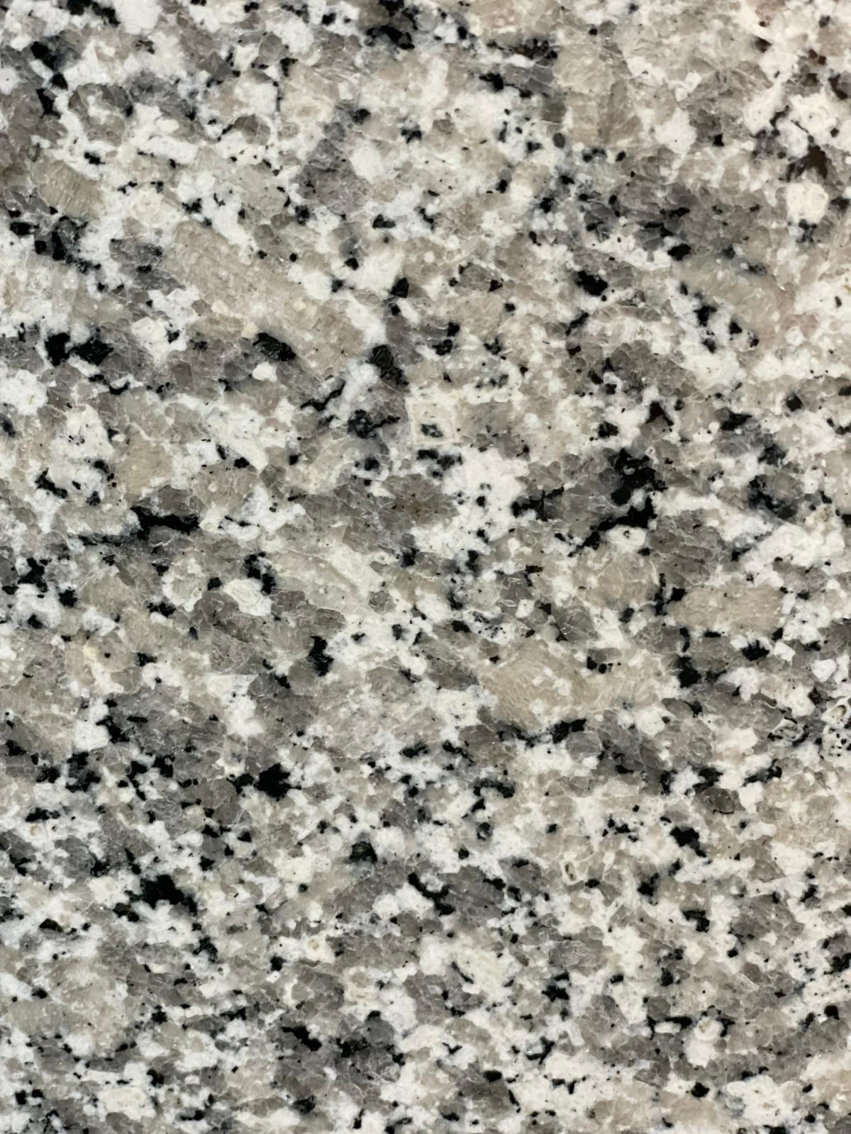 Oberfläche Granit Bianco Sardo in Nahaufnahme