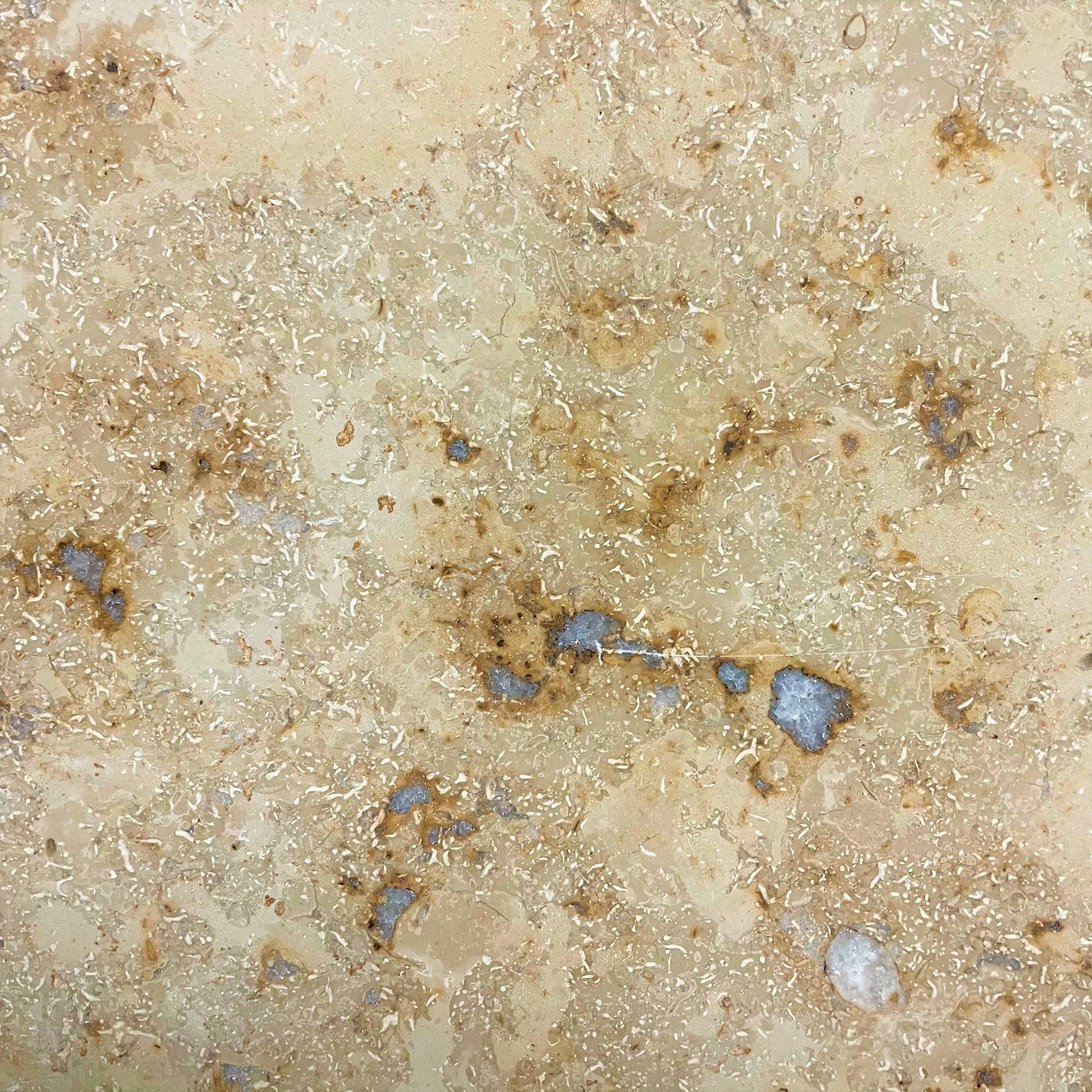 Oberfläche Jura Gelb Kalksteinfliese geschliffen