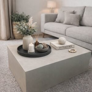 Couchtisch aus Neolith Keramik Phedra matt, 90 x 60 cm, Monolith-Optik